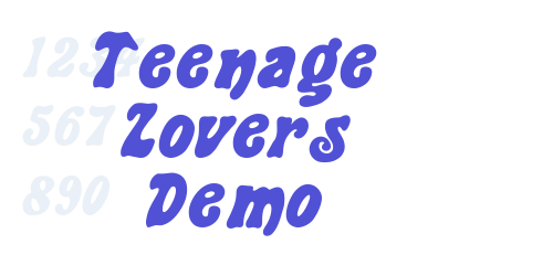 Teenage Lovers Demo-font-download