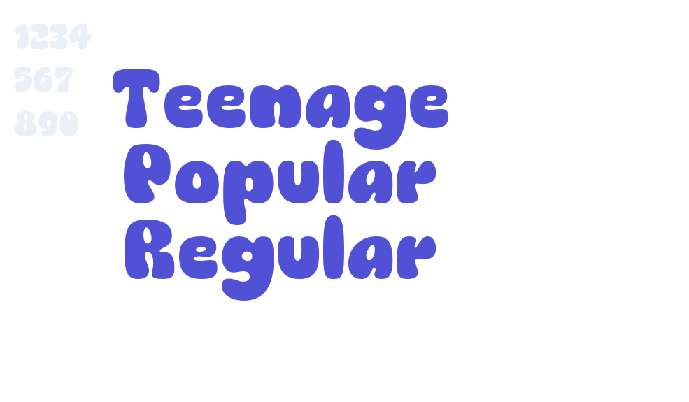 Teenage Popular Regular-font-download