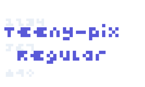 Teeny-Pix Regular Font Download