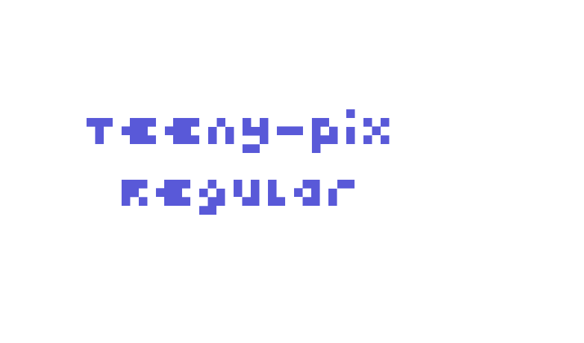 Teeny-Pix Regular Font Download