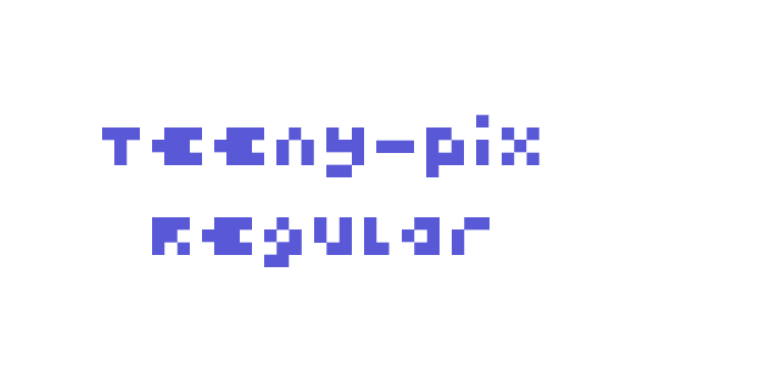 Teeny-Pix Regular Font Download