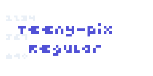 Teeny-Pix Regular-font-download