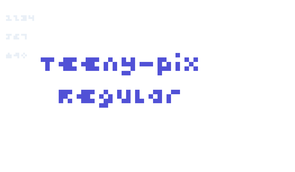 Teeny-Pix Regular-font-download