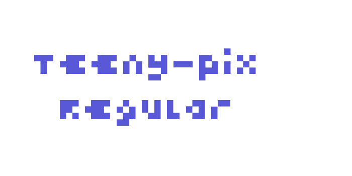 Teeny-Pix Regular Font