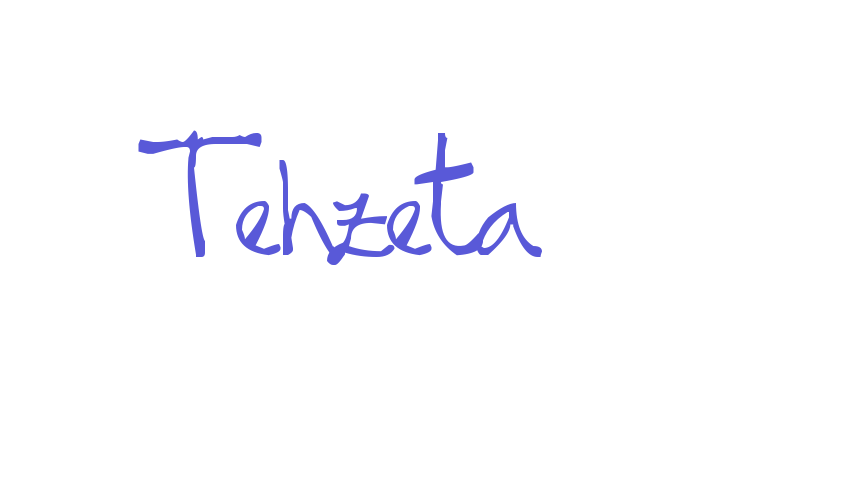 Tehzeta Font