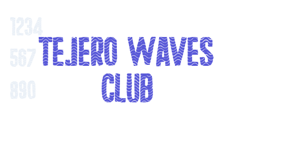 Tejero Waves Club font free