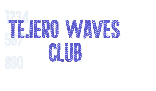 Tejero Waves Club Font