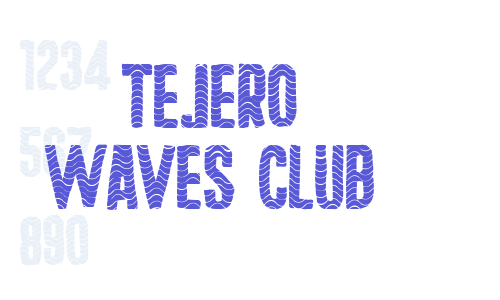 Tejero Waves Club Font Download