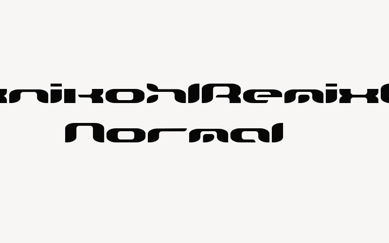 TeknikohlRemix01  Normal Font