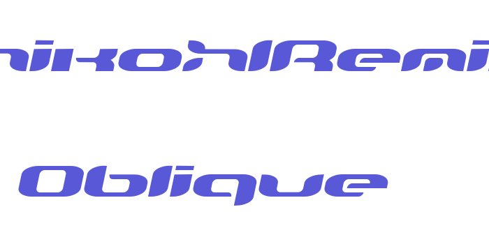 TeknikohlRemix01  Oblique Font