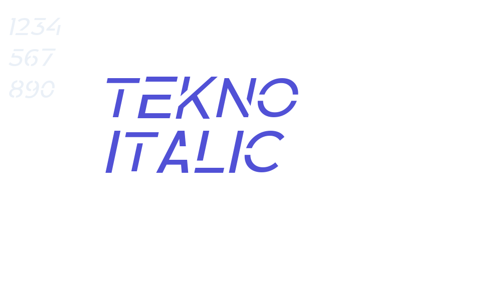 Tekno Italic-font-download