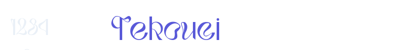 Tekouci font