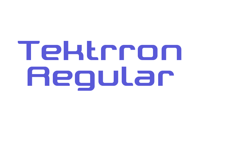 Tektrron Regular Font