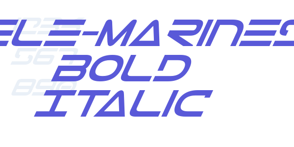 Tele-Marines Bold Italic font