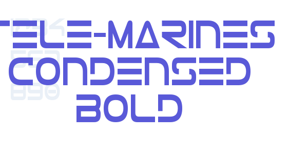 Tele-Marines Condensed Bold font