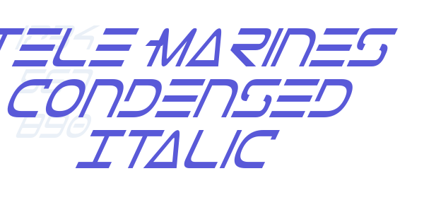 Tele-Marines Condensed Italic font free