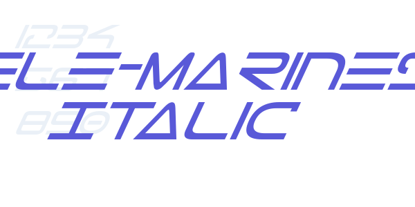 Tele-Marines Italic font