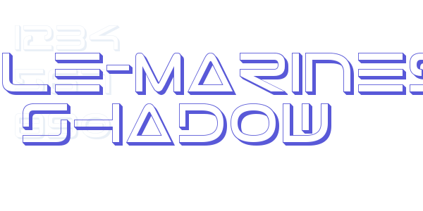 Tele-Marines Shadow font free