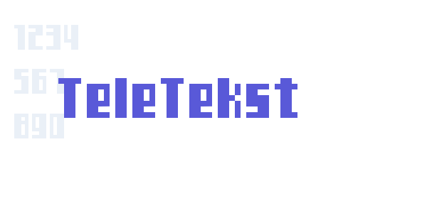 TeleTekst font