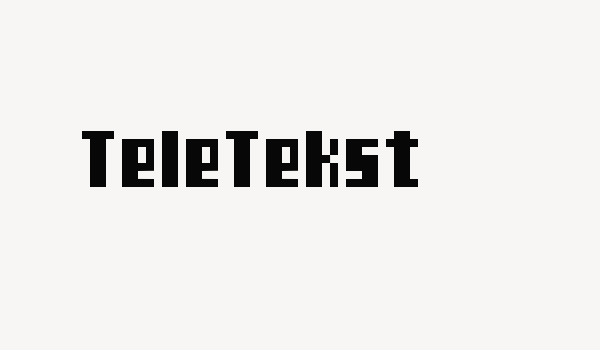 TeleTekst Font