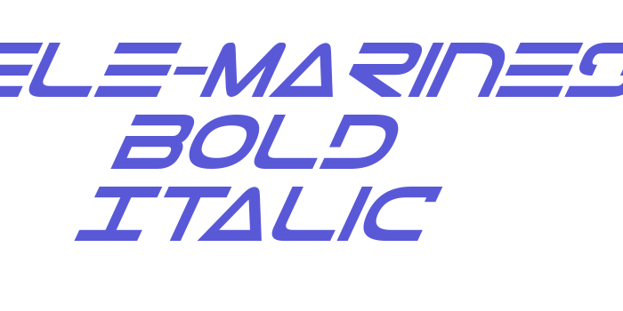 Tele-Marines Bold Italic Font Download