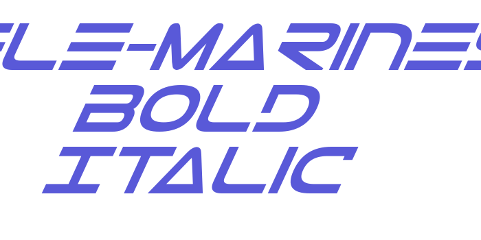 Tele-Marines Bold Italic Font