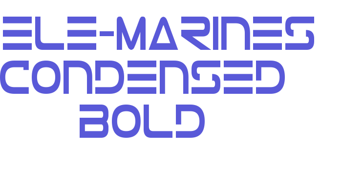 Tele-Marines Condensed Bold Font