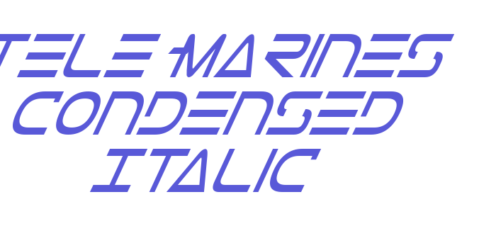 Tele-Marines Condensed Italic Font Download