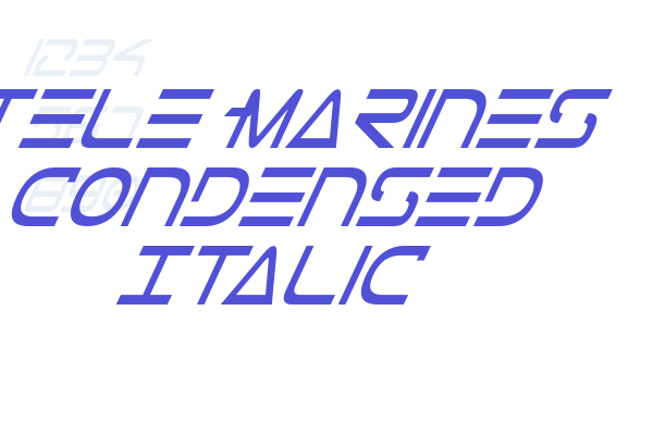 Tele-Marines Condensed Italic