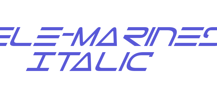 Tele-Marines Italic Font Download