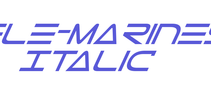 Tele-Marines Italic Font