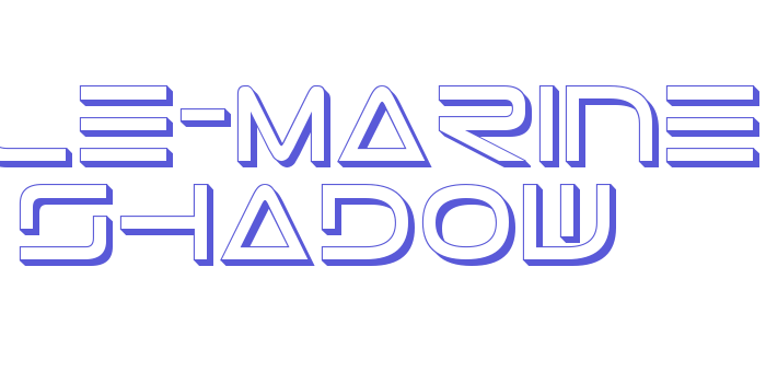 Tele-Marines Shadow Font