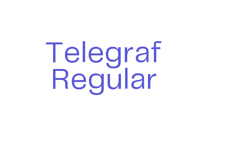 Telegraf Regular Font Download