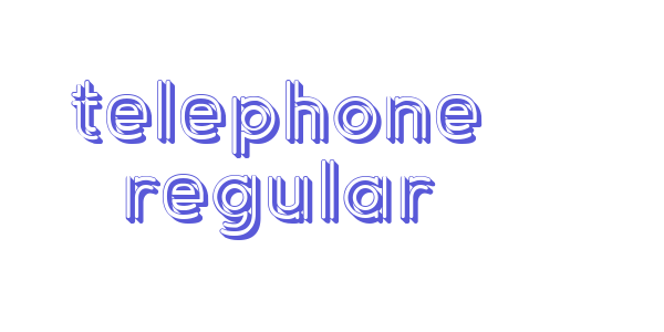 Telephone Regular font free