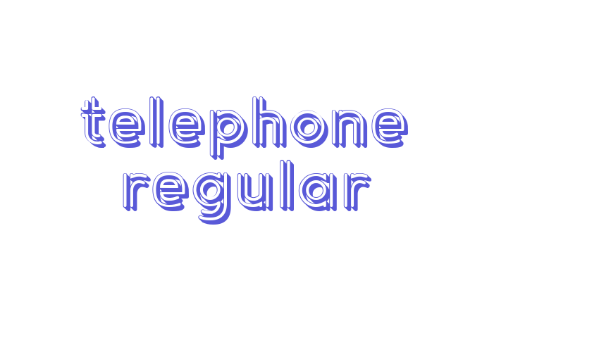 Telephone Regular Font