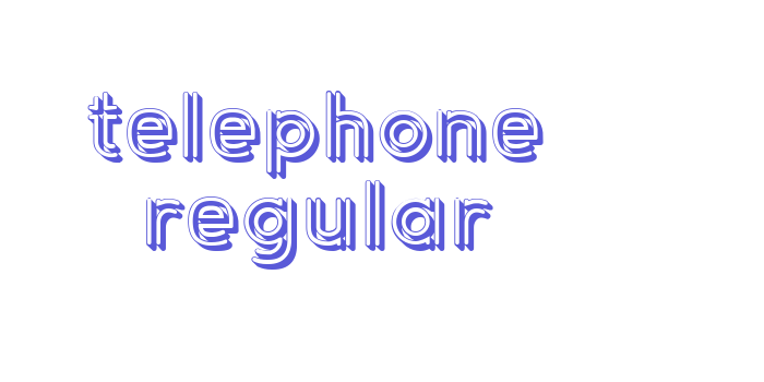 Telephone Regular Font Download