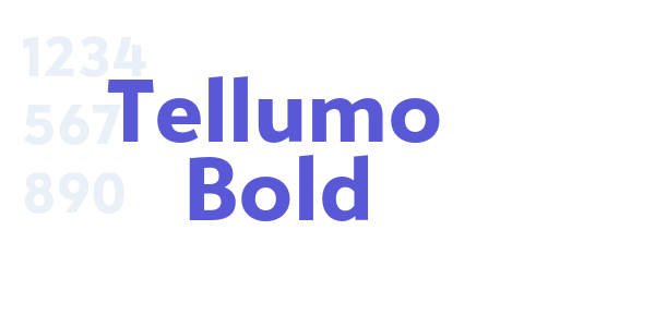 Tellumo Bold font free