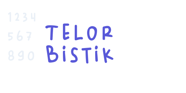 Telor Bistik font free