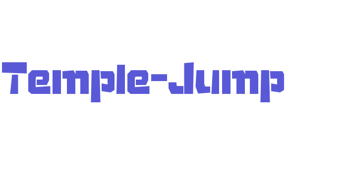 Temple-Jump Font Download