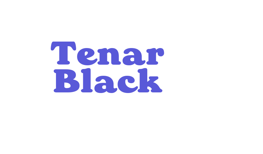 Tenar Black Font Download