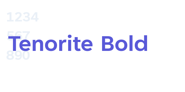 Tenorite Bold font free