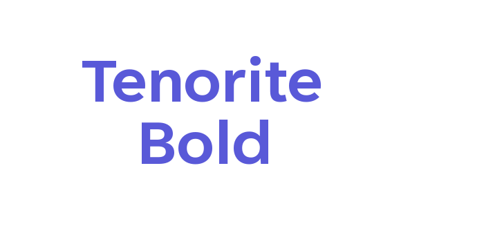 Tenorite Bold Font