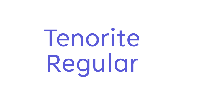 Tenorite Regular Font Download