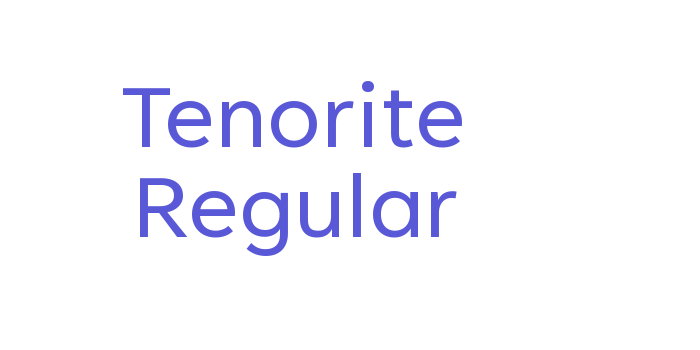 Tenorite Regular Font