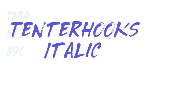 Tenterhooks Italic font free