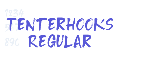 Tenterhooks Regular font free