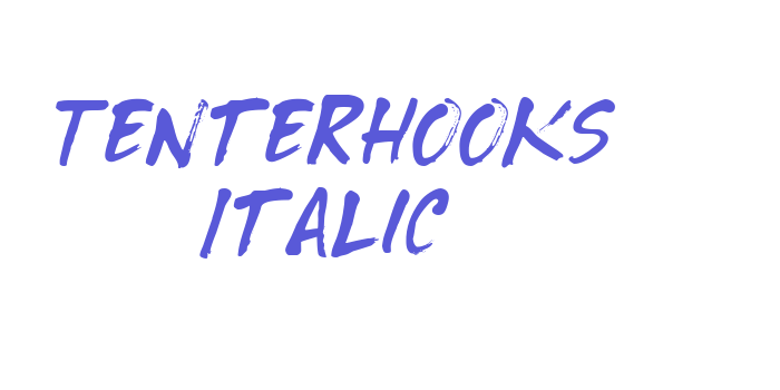 Tenterhooks Italic Font Download