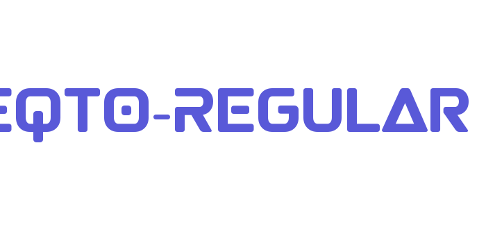 Teqto-Regular Font Download