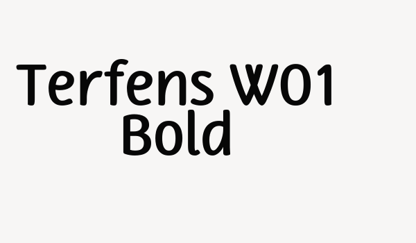 Terfens W01 Bold Font