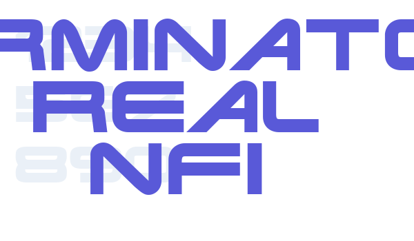 Terminator Real NFI Font